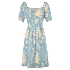 Sweetheart Neck Puff Sleeve Dress (B271) thumbnail 6