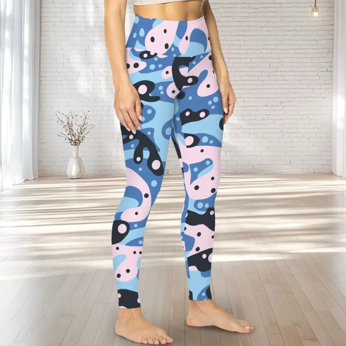 Women's Wide Waist Yoga Cropped Leggings — photo 2