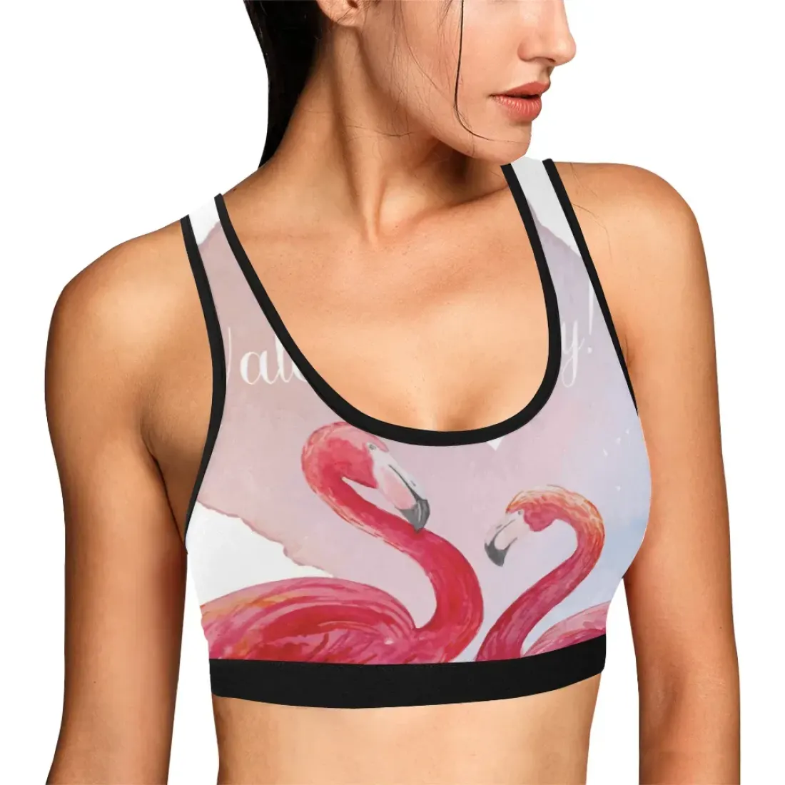 Women's All Over Print Sports Bra (Model T52) — photo 2