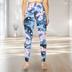 Women's Wide Waist Yoga Cropped Leggings thumbnail 3