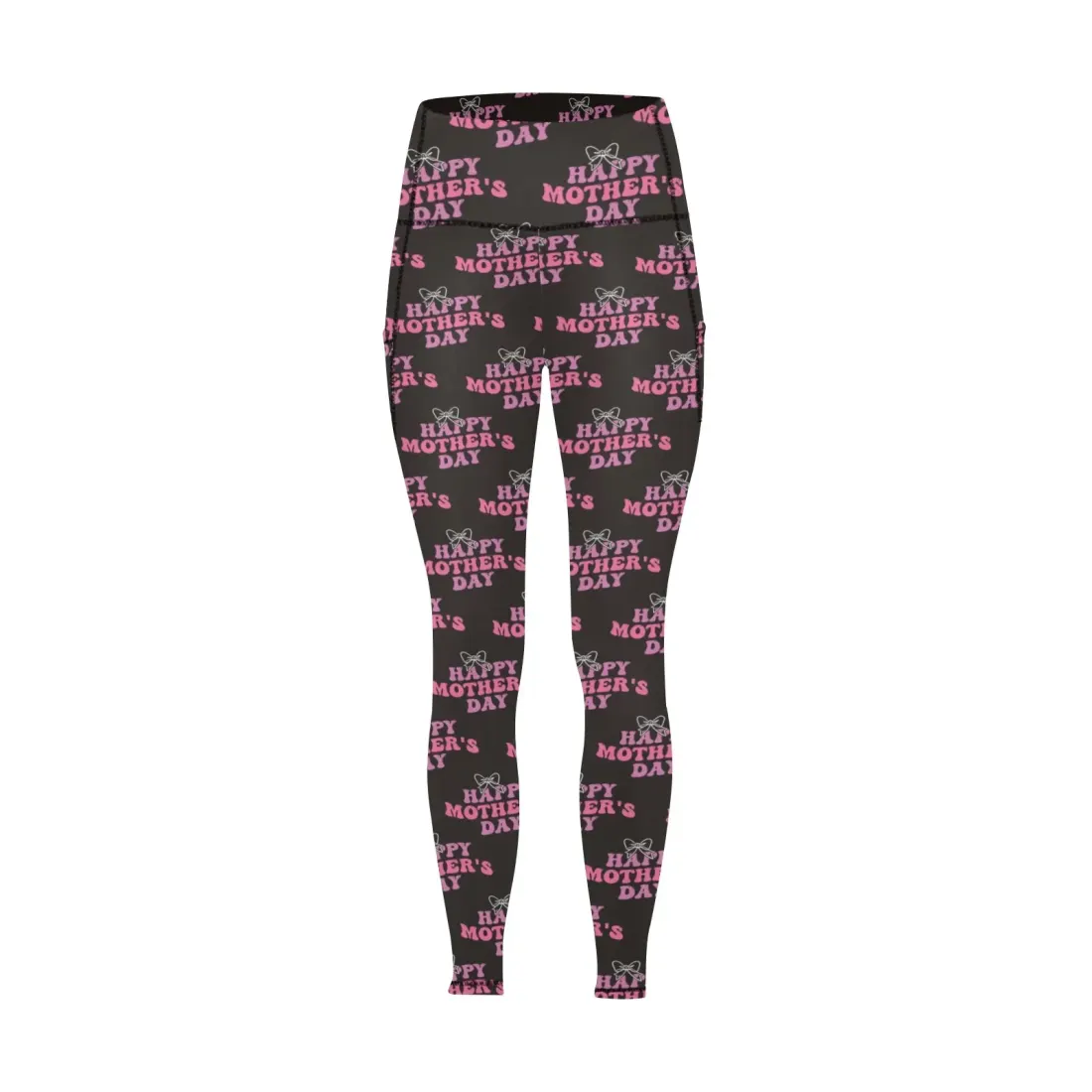All Over Print High Waist Leggings with Pockets (ModelL56) — photo 3