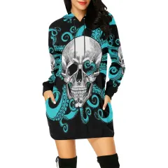 Women's All Over Print Hoodie Mini Dress(Model H27) thumbnail 2