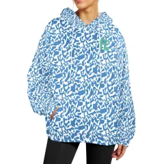 Women's Flannel Hoodie (Model H63) thumbnail 1