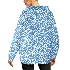 Women's Flannel Hoodie (Model H63) thumbnail 3