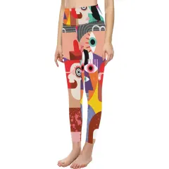 Women's High-Waisted Leggings (Model L36) thumbnail 1