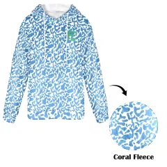 Women's Flannel Hoodie (Model H63) thumbnail 4