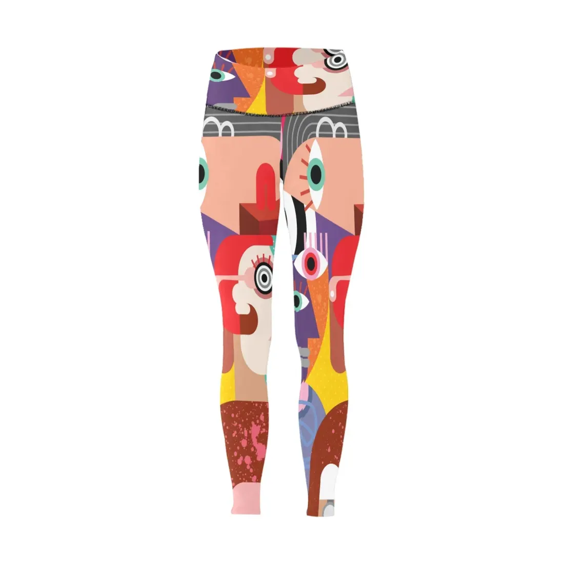 Women's High-Waisted Leggings (Model L36) — photo 5