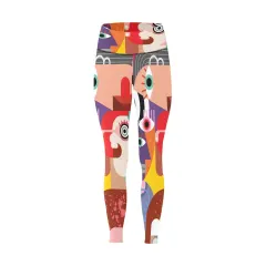 Women's High-Waisted Leggings (Model L36) thumbnail 5