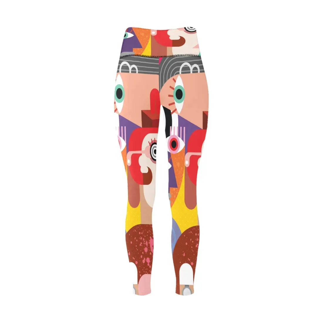 Women's High-Waisted Leggings (Model L36) — photo 6