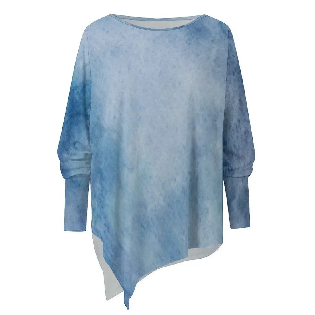 Women's Asymmetric Hem Long Sleeve Top — photo 4