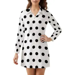 Women's Long Sleeve Shirt Dress thumbnail 1