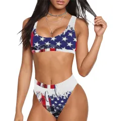 Sport Top & High-Waisted Bikini Swimsuit (Model S07) thumbnail 1
