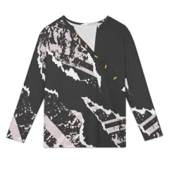 Women's Asymmetrical Neck Button-Up Shirt thumbnail 2