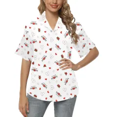 All Over Print Hawaiian Shirt for Women (ModelT58） thumbnail 1