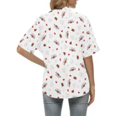 All Over Print Hawaiian Shirt for Women (ModelT58） thumbnail 2