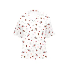All Over Print Hawaiian Shirt for Women (ModelT58） thumbnail 3