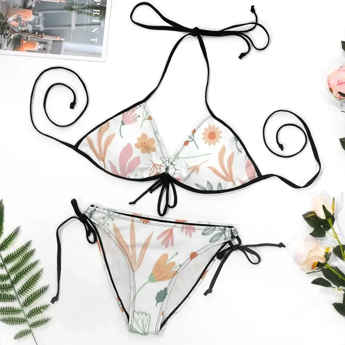 Plus Size String Bikini Set (BK2059) — photo 2