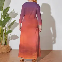 Plus Size Loose-Fit Long Sleeve Dress thumbnail 3