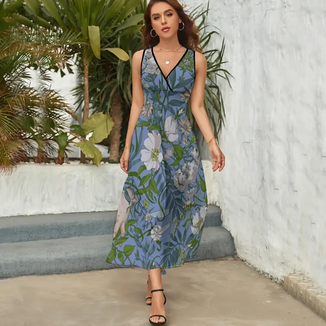 Sleeveless Long Dress (NZ028) — photo 5