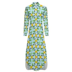 Button-Up Long Sleeve Shirt Dress thumbnail 4
