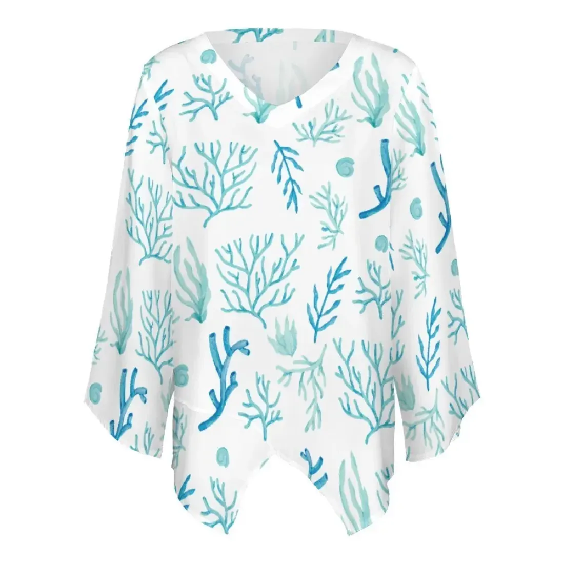 Loose-Fit Chiffon Long-Sleeve Top — photo 3