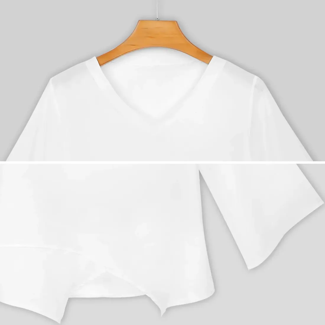 Loose-Fit Chiffon Long-Sleeve Top — photo 4