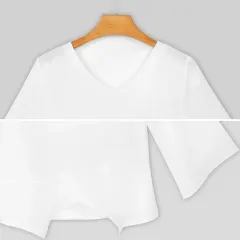 Loose-Fit Chiffon Long-Sleeve Top thumbnail 4