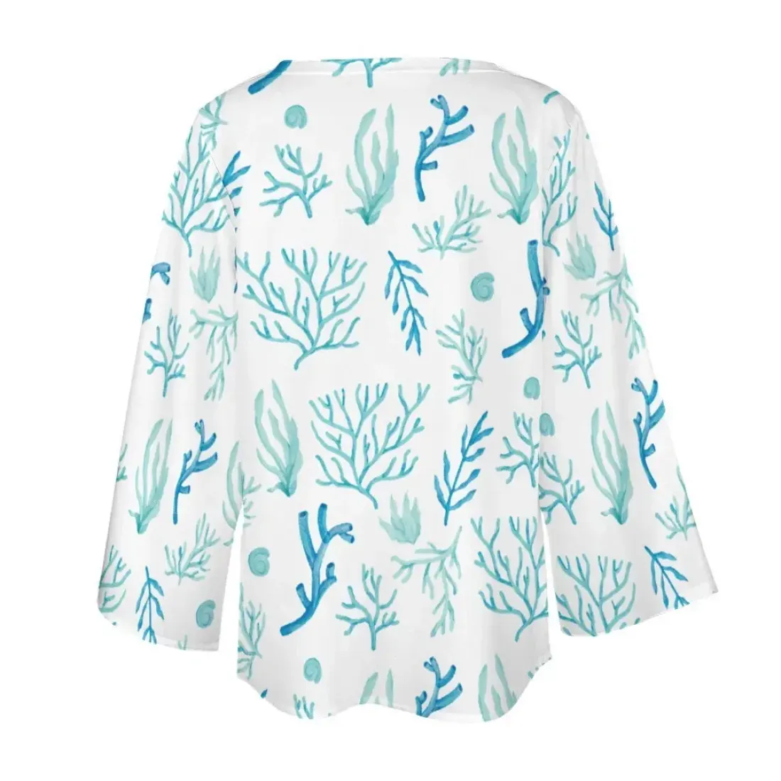 Loose-Fit Chiffon Long-Sleeve Top — photo 5