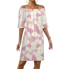 Women's Off-shoulder Shawl Skirt(MXLD017) thumbnail 2