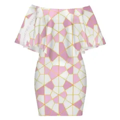 Women's Off-shoulder Shawl Skirt(MXLD017) thumbnail 4