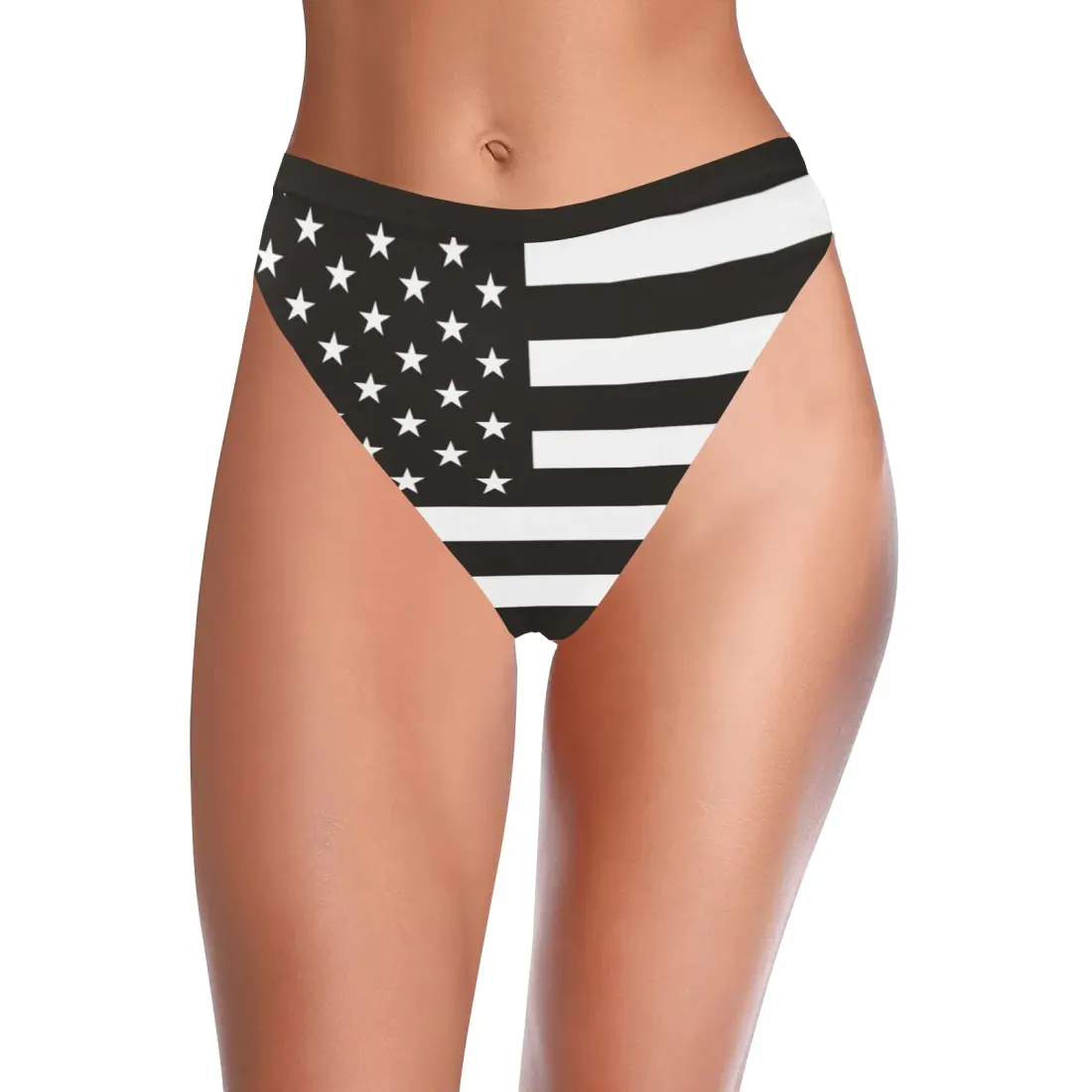 High-Waisted High-Cut Bikini Bottom(ModelS07)