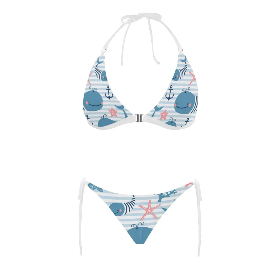 Sexy Halter Bikini Swimsuit (Front Buckle) (Model S08) — photo 5
