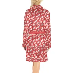 Women's All Over Print Fleece Robe (ModelSets 10) thumbnail 2
