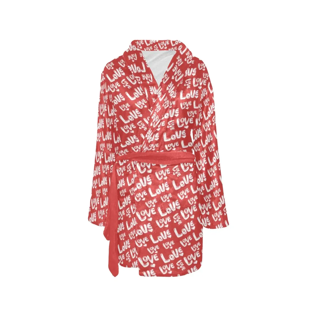 Women's All Over Print Fleece Robe (ModelSets 10) — photo 3