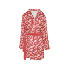 Women's All Over Print Fleece Robe (ModelSets 10) thumbnail 3