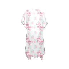 Mid-Length Side Slits Chiffon Cover Up (Model H50) thumbnail 4