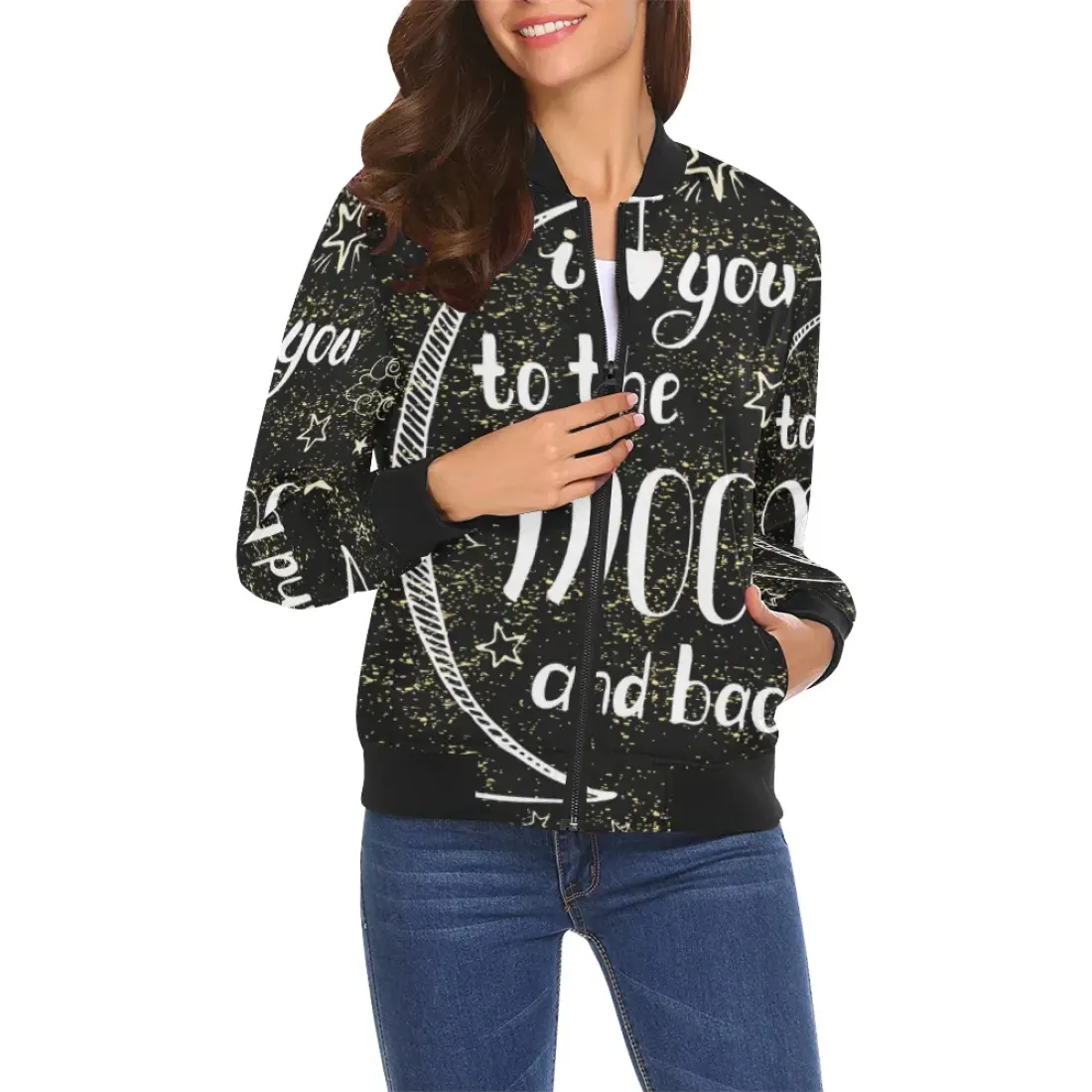 Women's All Over Print Casual Jacket (Model H19) — photo 2