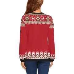 Women's All Over Print Sweatshirt (Model H18) thumbnail 2
