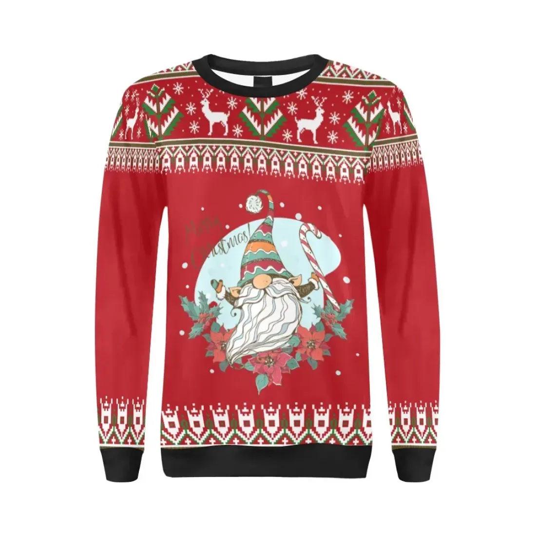 Women's All Over Print Sweatshirt (Model H18) — photo 3