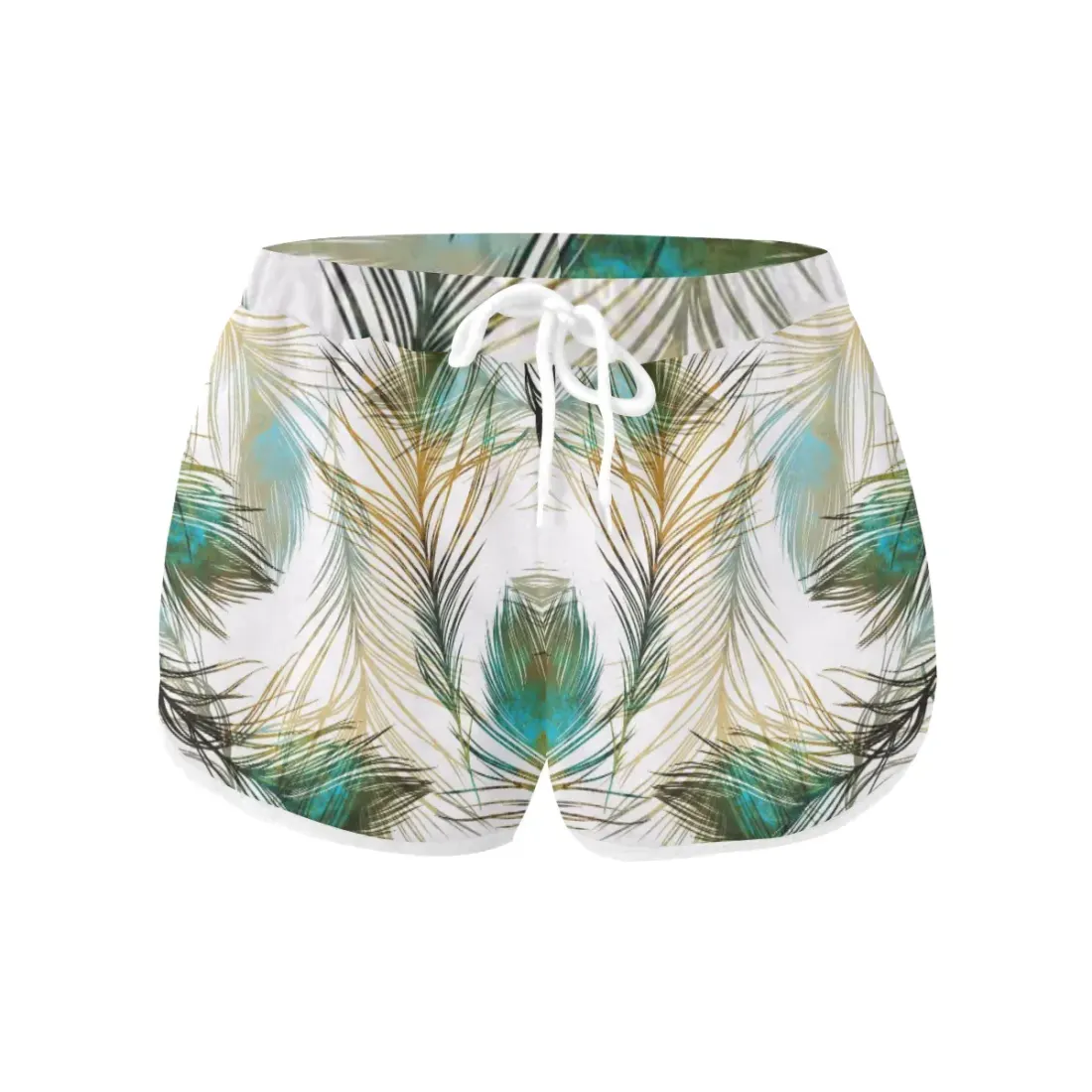 Women's All Over Print Casual Shorts (Model L19) — photo 4