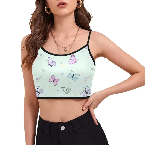 Women's Spaghetti Strap Crop Top (ModelT67)
