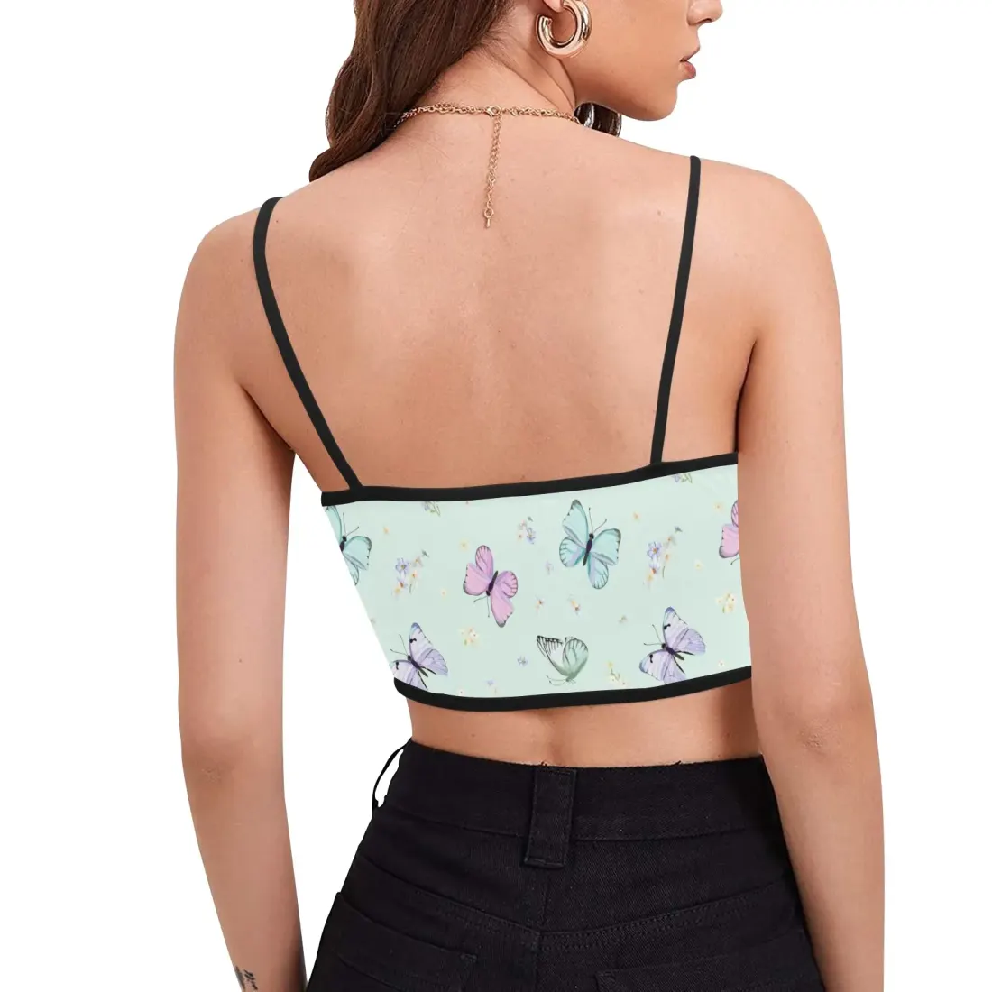 Women's Spaghetti Strap Crop Top (ModelT67) — photo 2