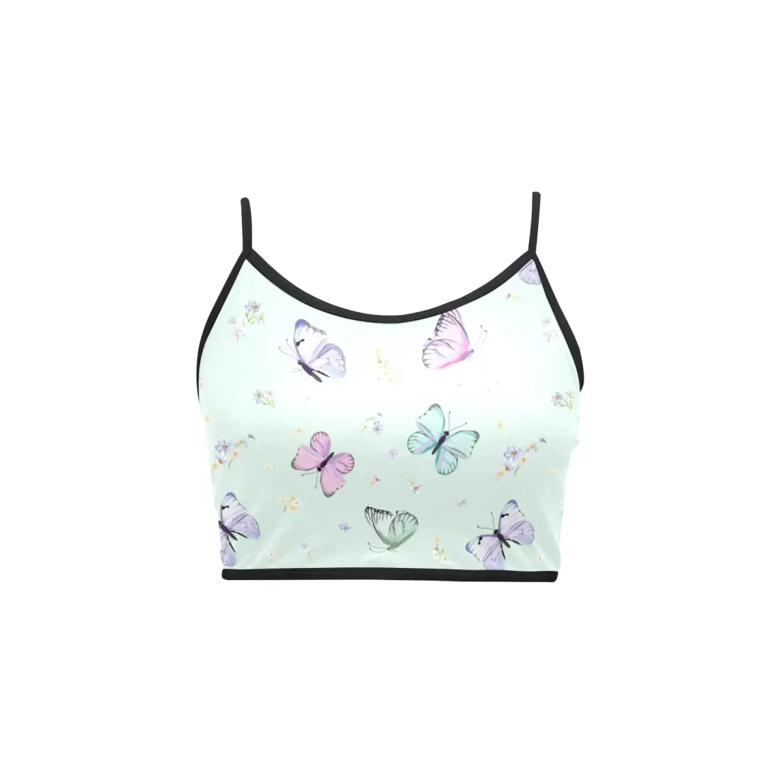 Women's Spaghetti Strap Crop Top (ModelT67) — photo 3