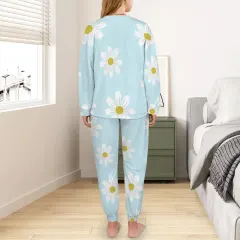 Women's Tether Leg Binding Long Pajama Sets thumbnail 3