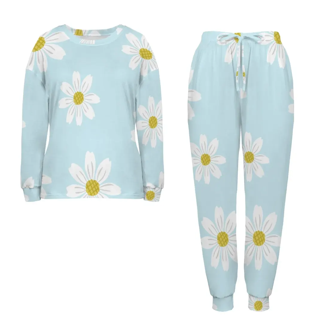 Women's Tether Leg Binding Long Pajama Sets — photo 4