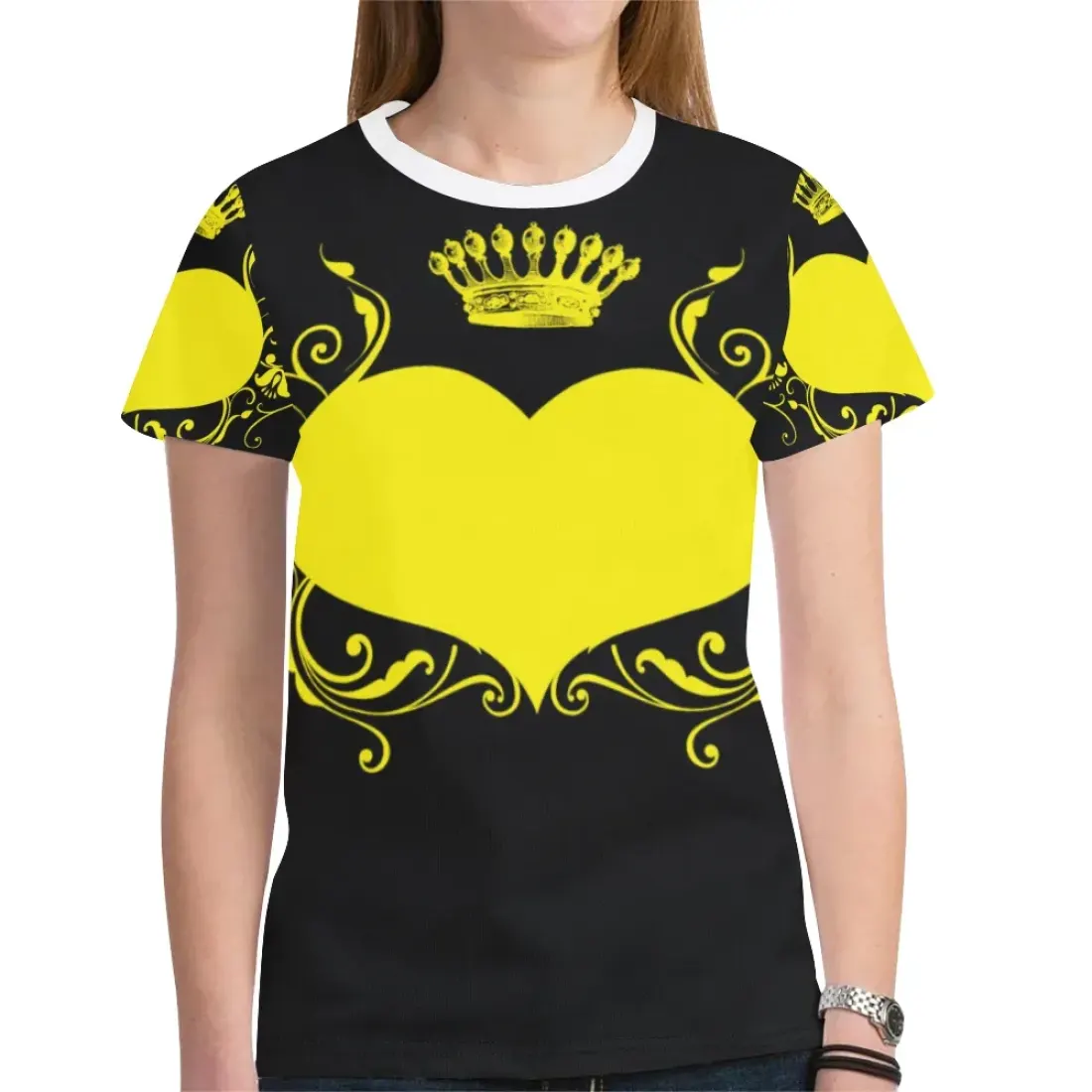 Women's All Over Print Mesh Cloth T-shirt (Model T45)