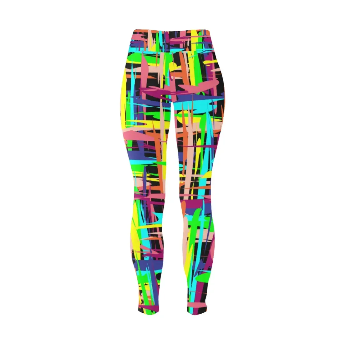 Women's High Waist Leggings(ModelL44)(Plus Size) — photo 4