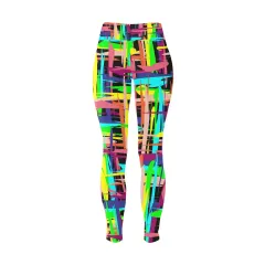 Women's High Waist Leggings(ModelL44)(Plus Size) thumbnail 4