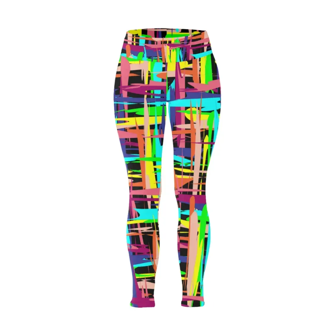 Women's High Waist Leggings(ModelL44)(Plus Size) — photo 5