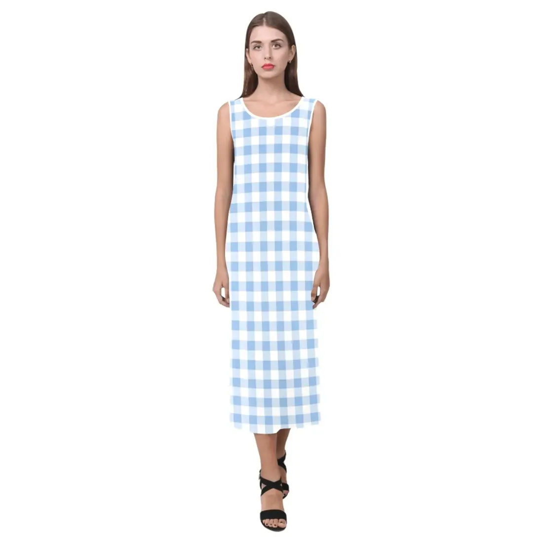 Sleeveless Open Fork Long Dress (Model D08) — photo 3